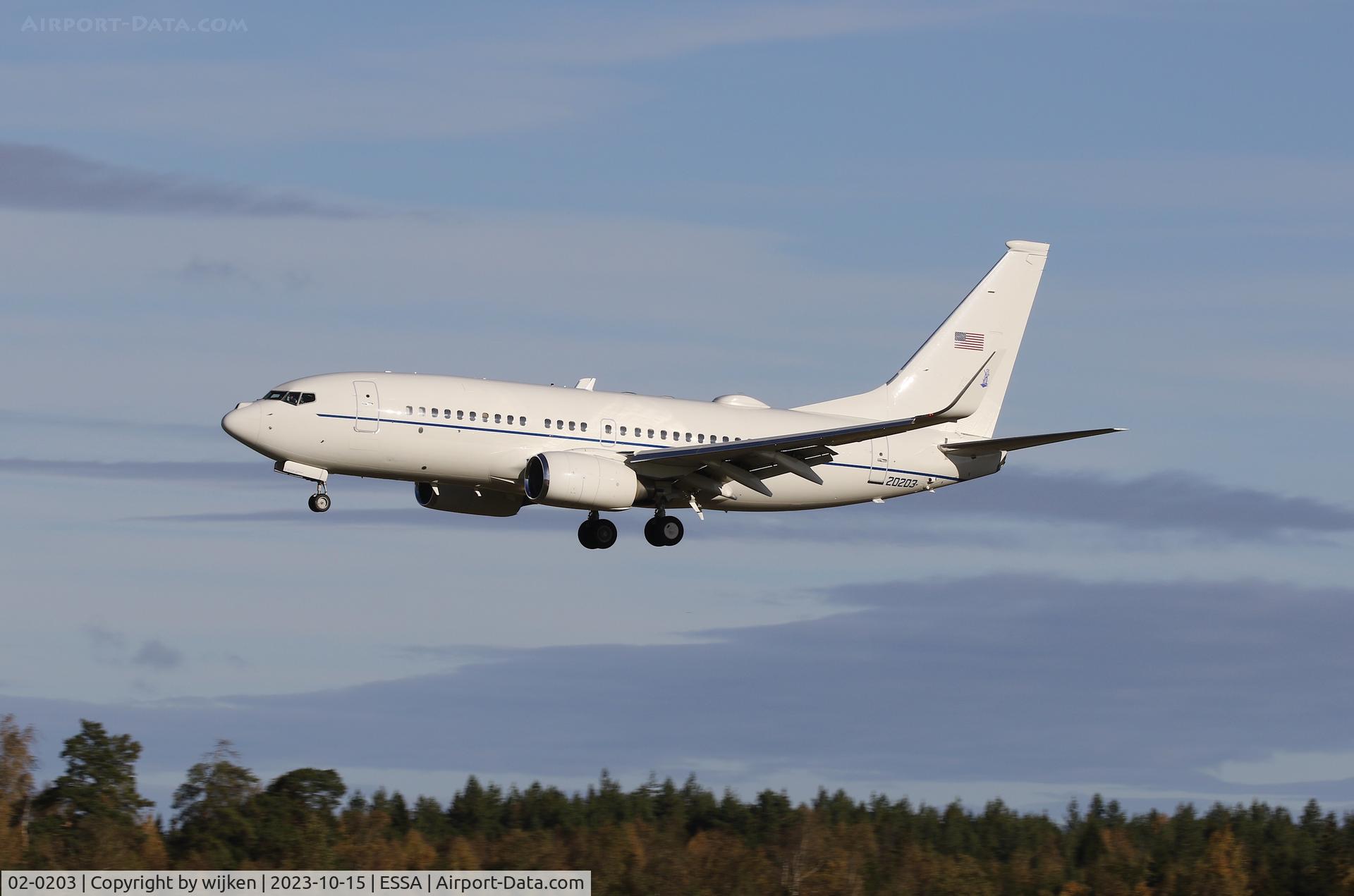 02-0203, 2002 Boeing C-40C Clipper (737-7BC BBJ) C/N 33434, RWY 26