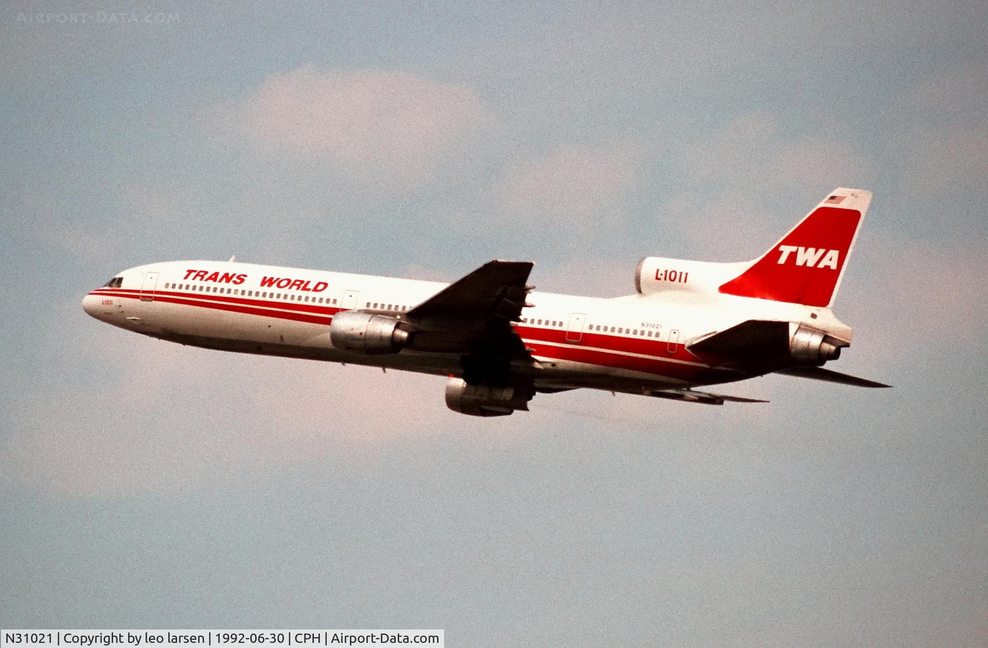 N31021, 1974 Lockheed L-1011-385-1 TriStar 50 C/N 193B-1075, Copenhagen 30.6.1992