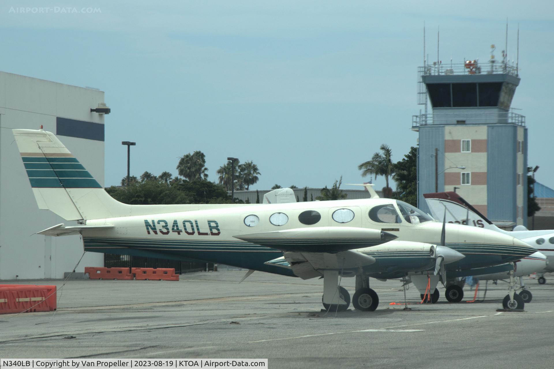N340LB, 1972 Cessna 340 C/N 340-0053, Cessna 340 at Torrance Zamperini field, California