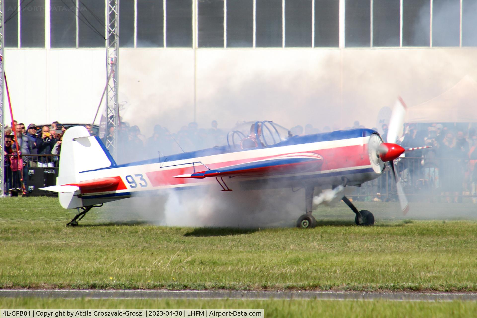 4L-GFB01, Yakovlev Yak-55 C/N 901010, LHFM - Fertöszentmiklós Meidl-Airport, Hungary - Skyview Airshow 2023