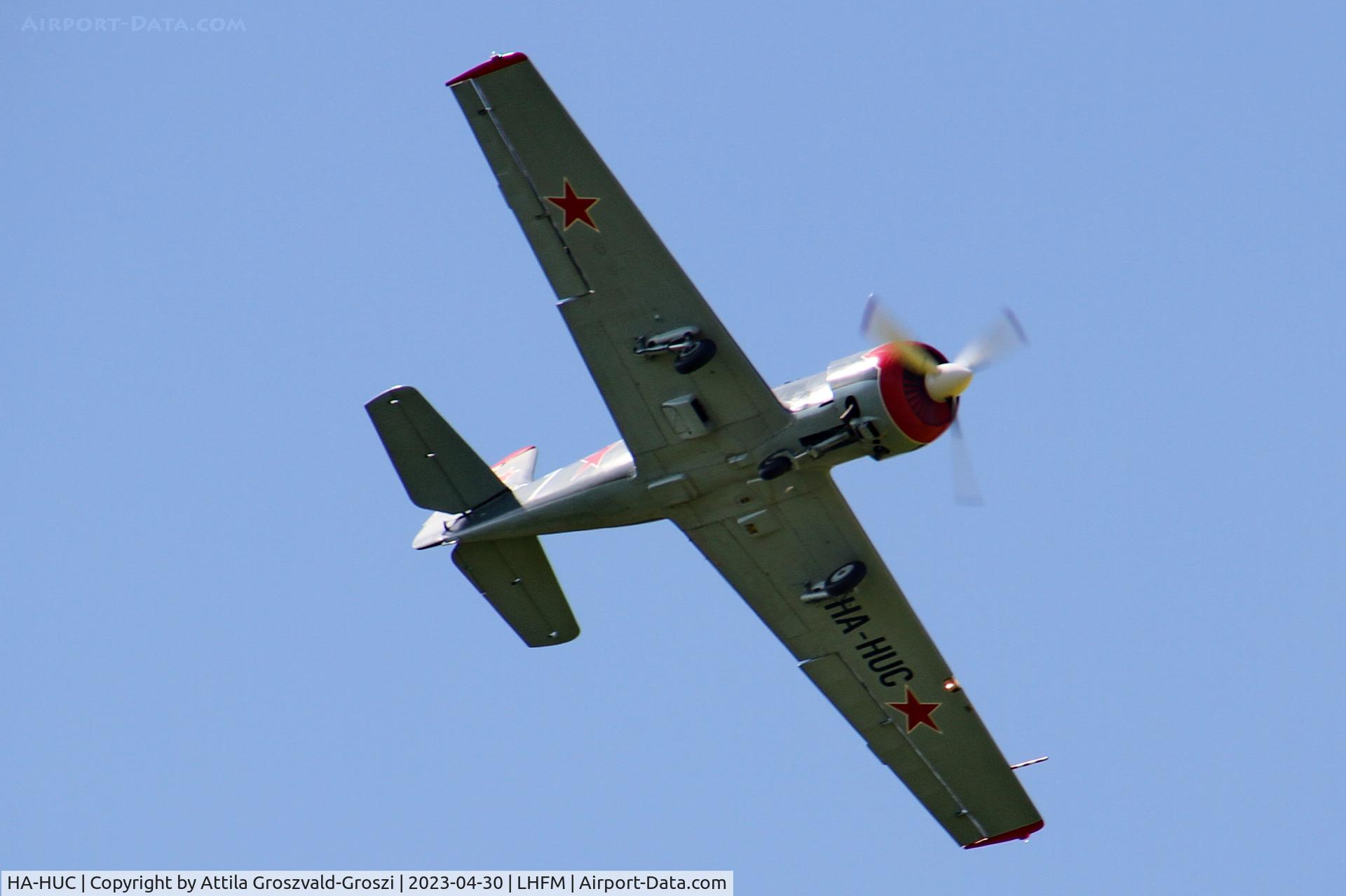 HA-HUC, Bacau Yak-52 C/N 855509, LHFM - Fertöszentmiklós Meidl-Airport, Hungary - Skyview Airshow 2023