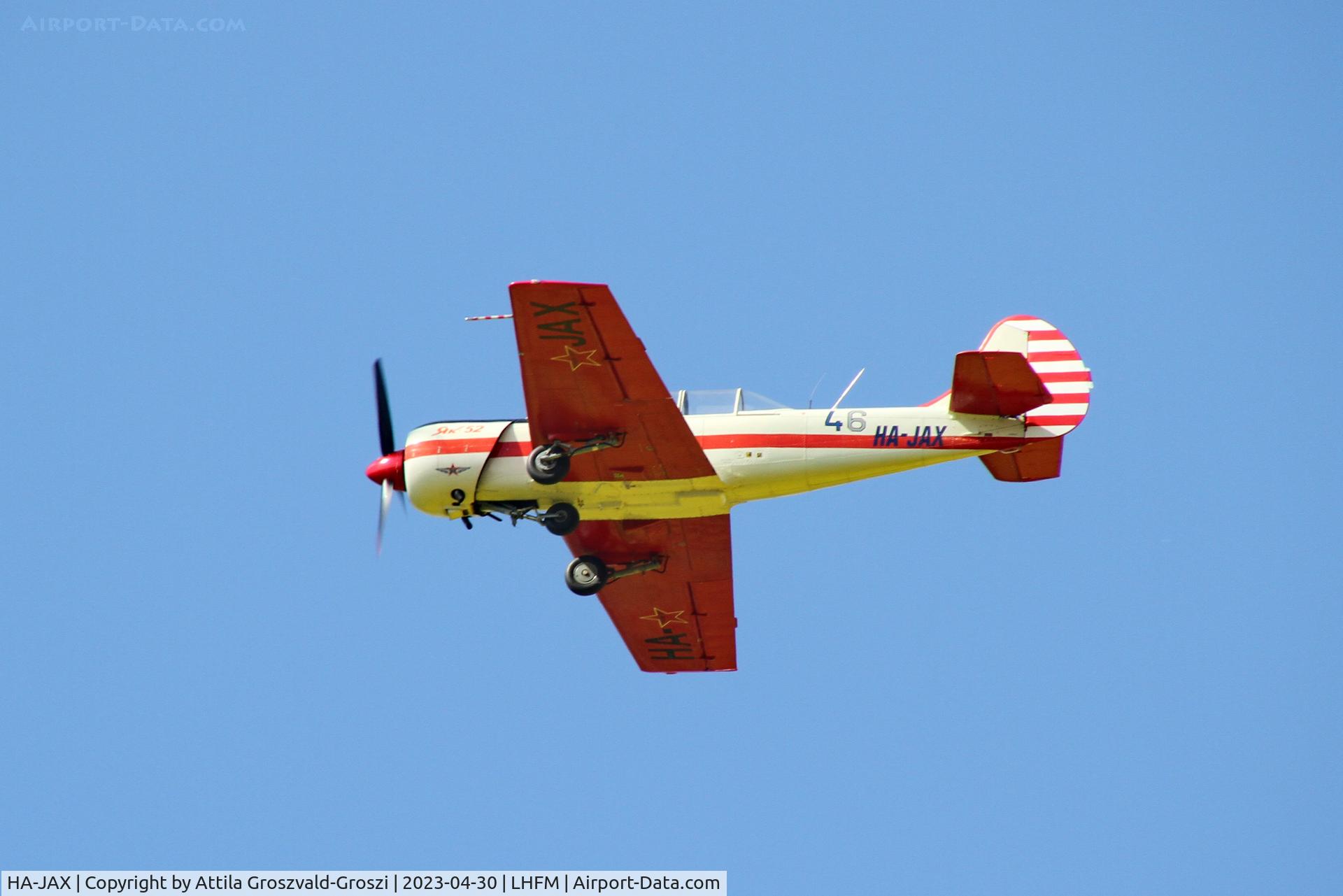 HA-JAX, 1991 Yakovlev Yak-52 C/N 9111411, LHFM - Fertöszentmiklós Meidl-Airport, Hungary - Skyview Airshow 2023