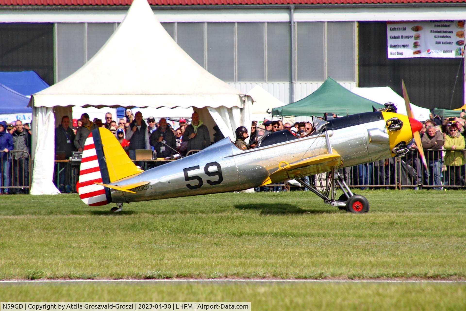 N59GD, 1942 Ryan Aeronautical ST3KR C/N 2186, LHFM - Fertöszentmiklós Meidl-Airport, Hungary - Skyview Airshow 2023