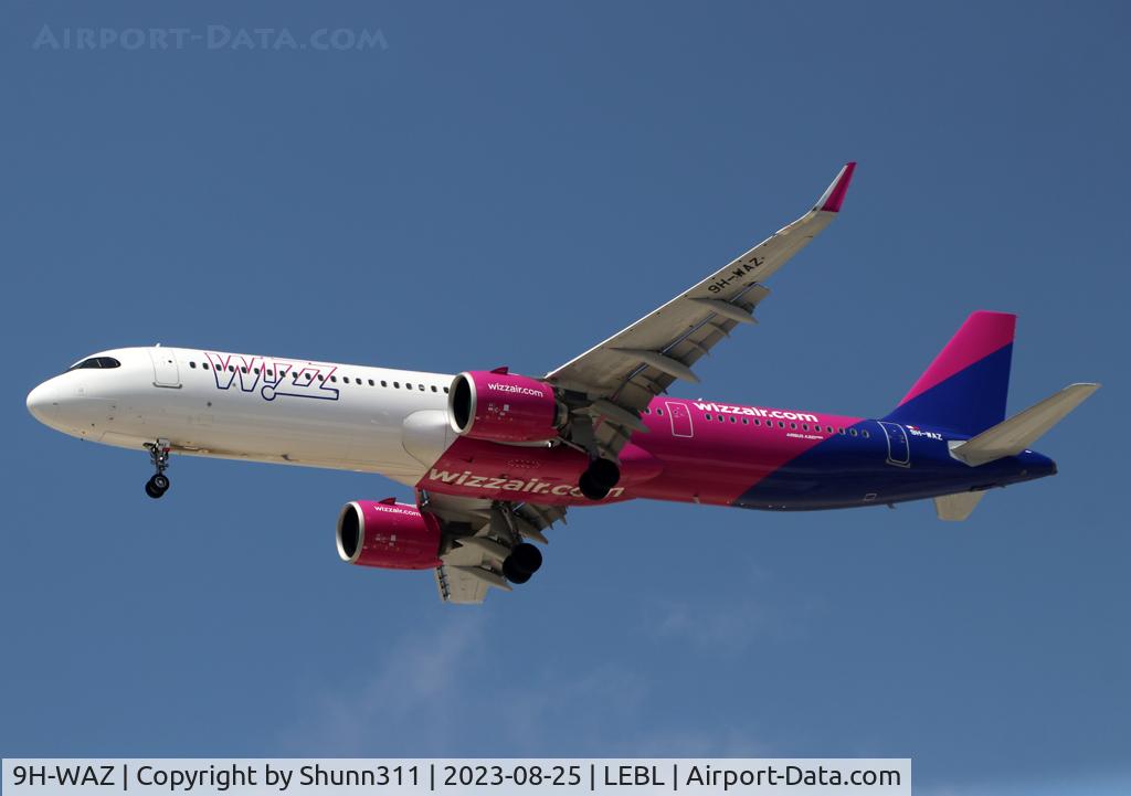 9H-WAZ, 2023 Airbus A321-271NX C/N 11250, Landing rwy 24R...