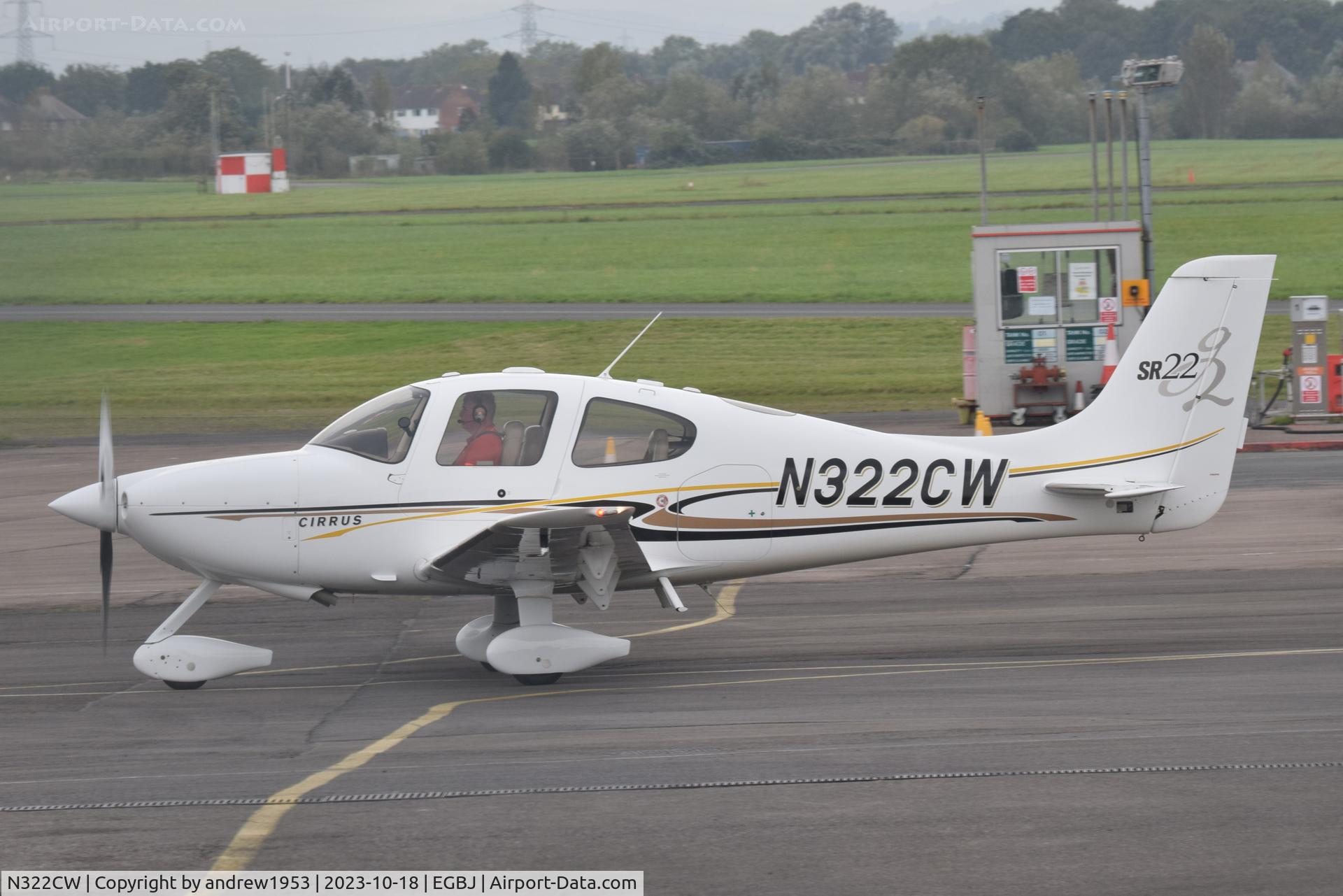 N322CW, 2004 Cirrus SR22 C/N 1098, N322CW at Gloucestershire Airport.