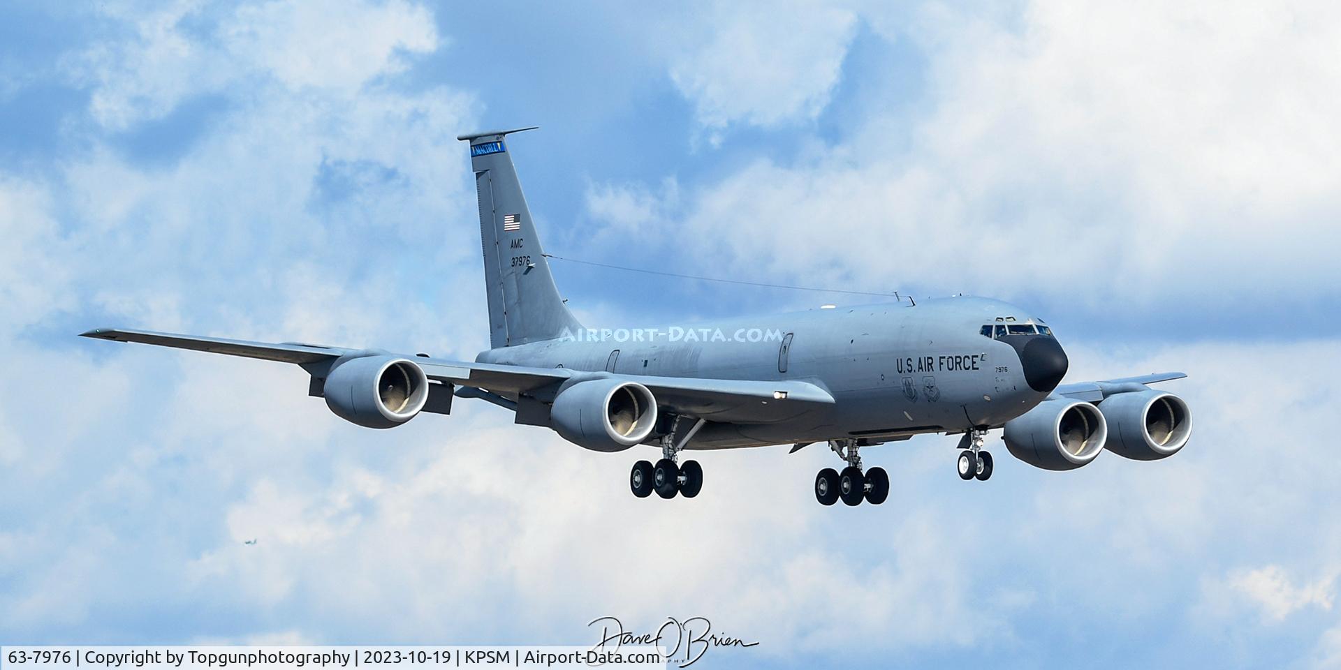 63-7976, 1963 Boeing KC-135R Stratotanker C/N 18593, CLEAN03 returning from the UK.