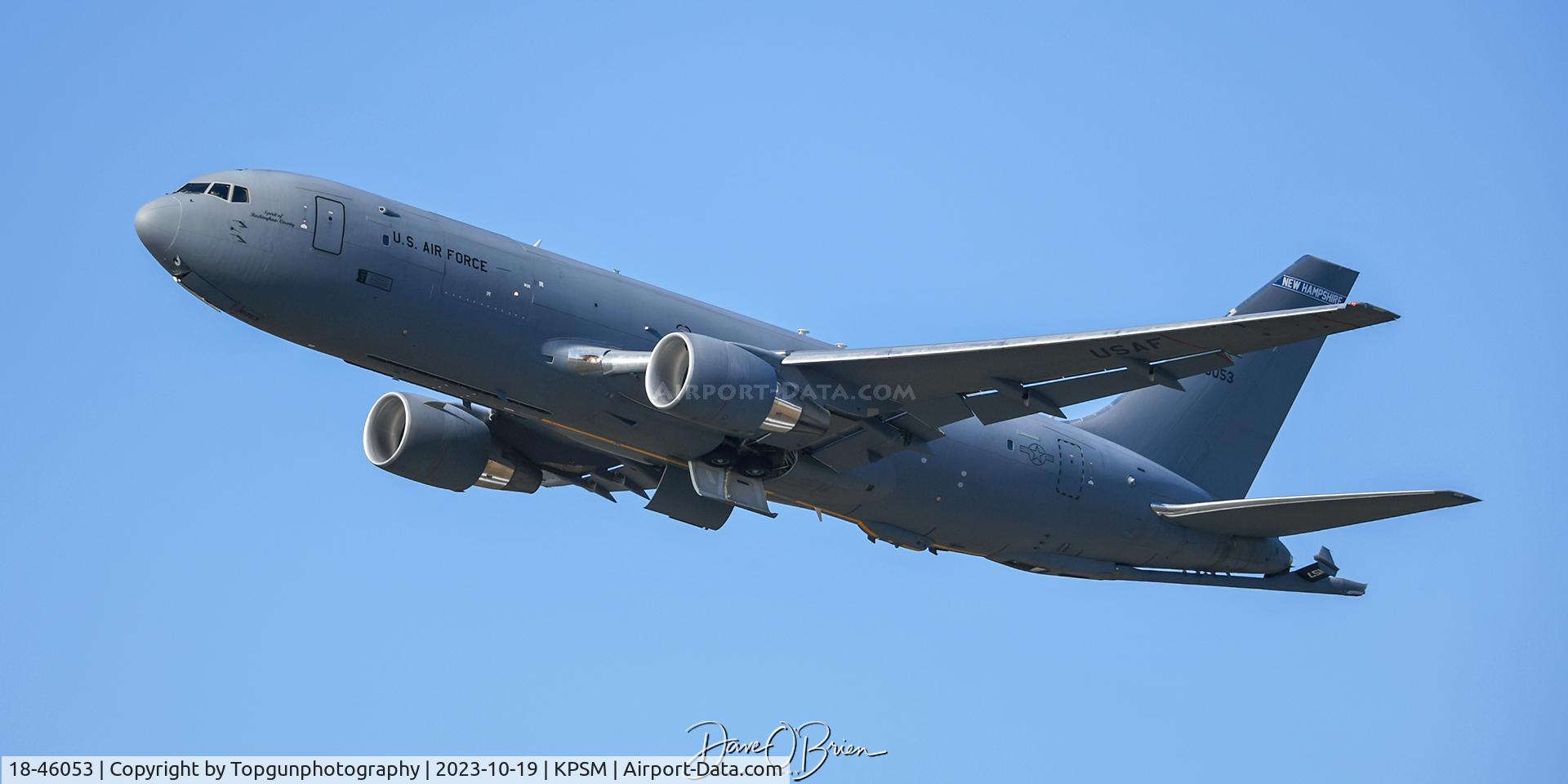 18-46053, 2020 Boeing KC-46A Pegasus C/N 41873, FIST64 departs for the west coast.