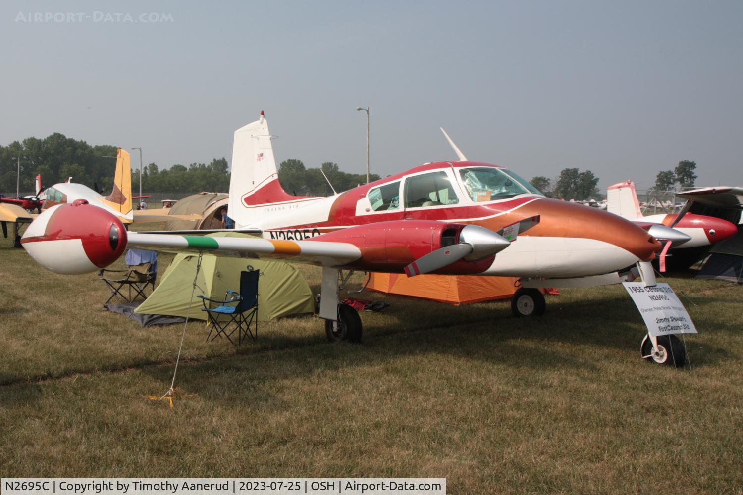 N2695C, 1955 Cessna 310 C/N 35095, 1955 Cessna 310, c/n: 35095. AirVenture 2023