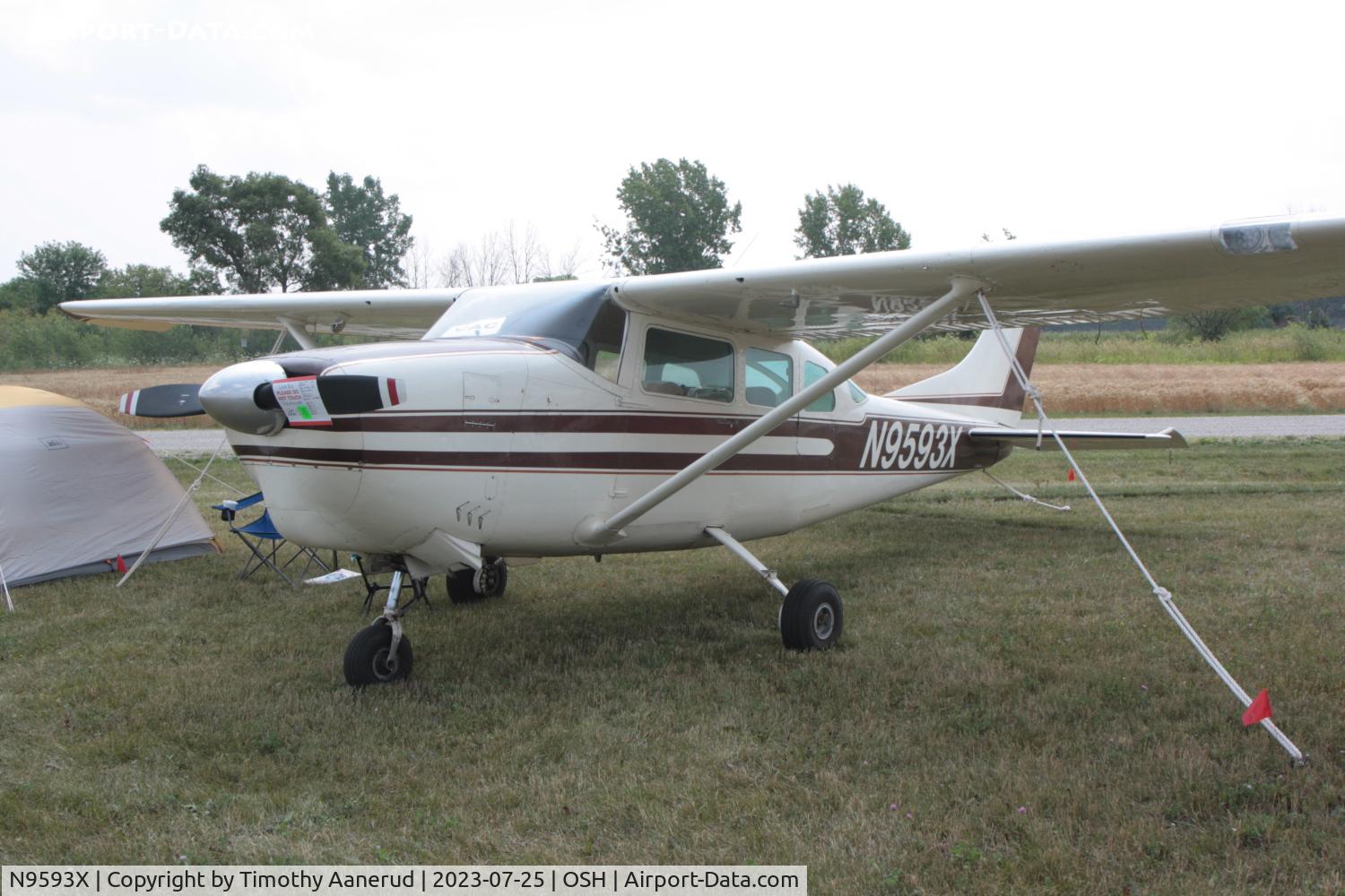 N9593X, 1962 Cessna 210B C/N 21057893, 1962 Cessna 210B, c/n: 21057893. AirVenture 2023