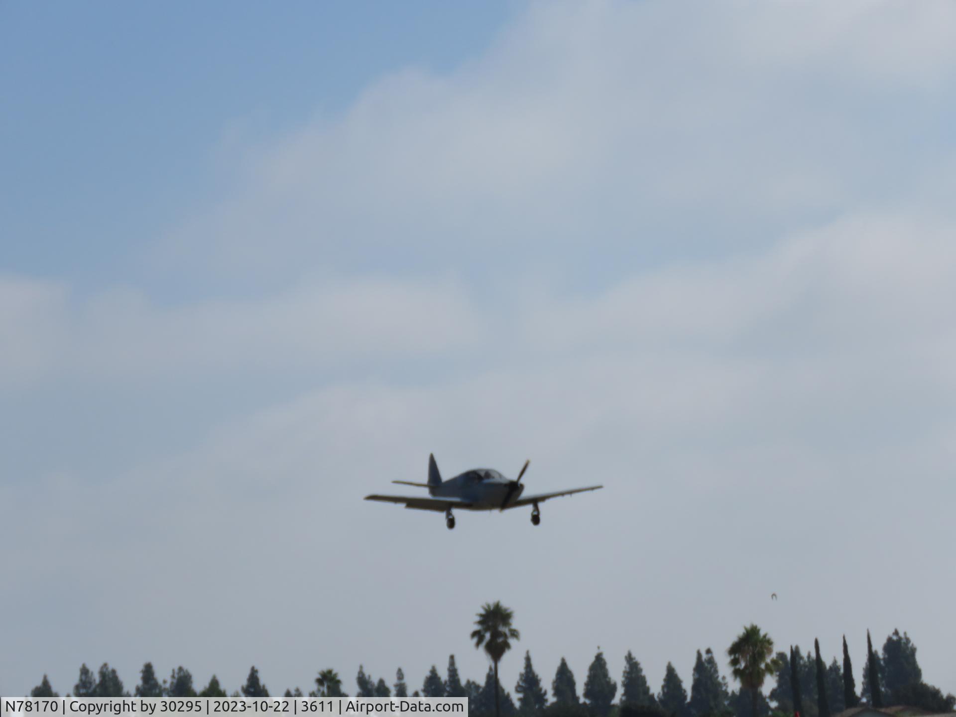 N78170, 1946 Globe GC-1B Swift C/N 2170, Landing