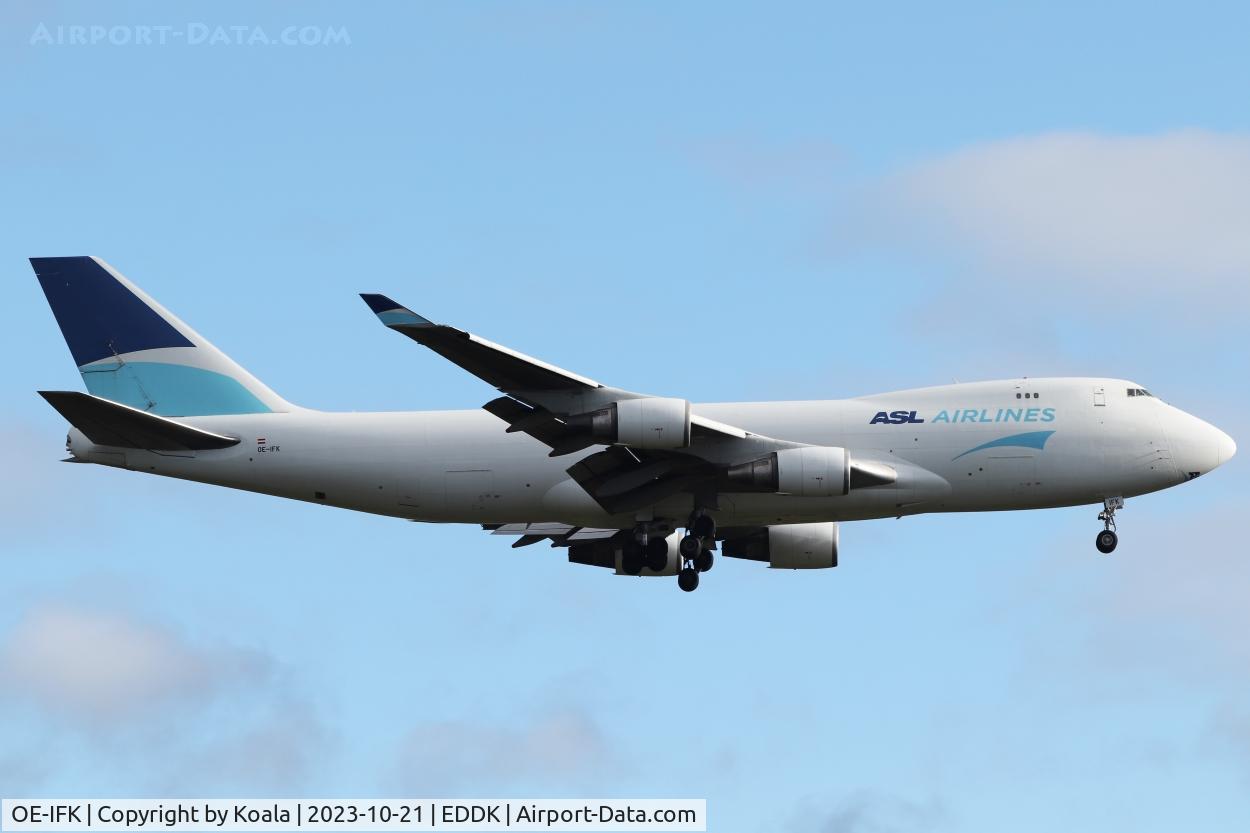 OE-IFK, 2008 Boeing 747-4KZF (SCD) C/N 36784, Arrival from Greenville-Spartanburg (GSP, SC) on runway 14L.