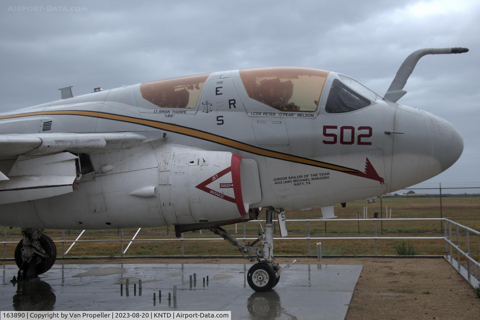 163890, Grumman EA-6B Prowler C/N P-165, Grumman EA-6B-130-GR Prowler preserved in 