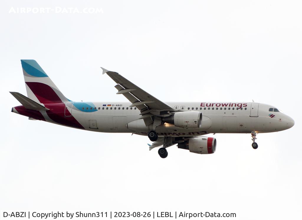 D-ABZI, 2007 Airbus A320-216 C/N 3328, Landing rwy 06L
