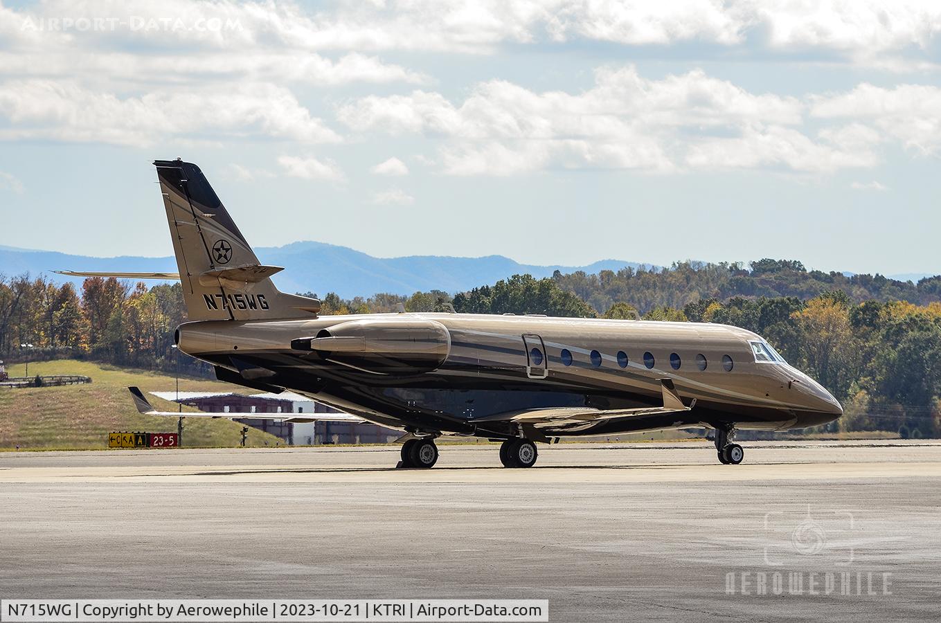 N715WG, 2008 Israel Aerospace Industries G200 C/N 186, Parked on the ramp at Tri-Cities Airport.