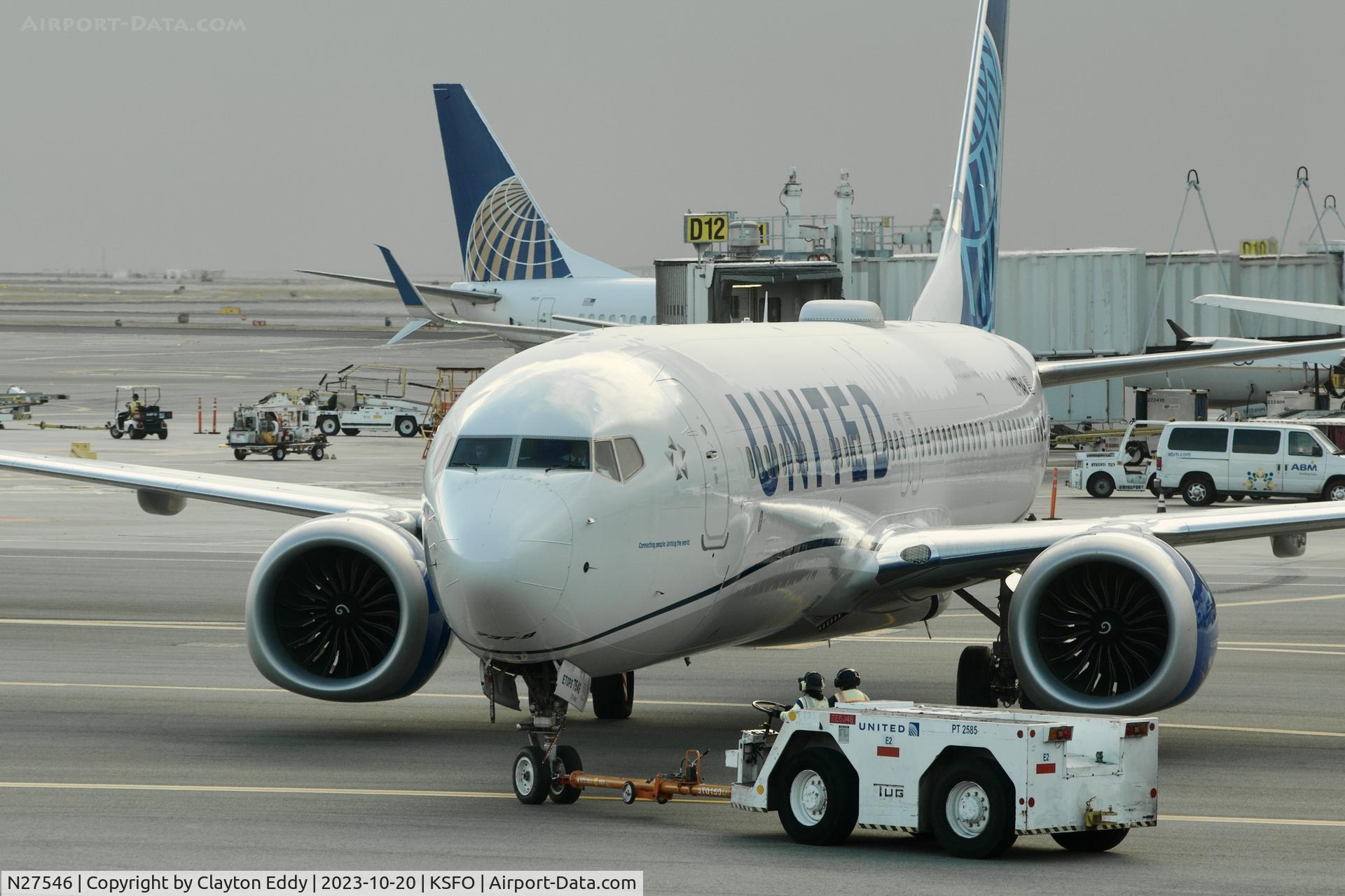 N27546, 2022 Boeing 737-9 MAX C/N 64478, SFO 2023.
