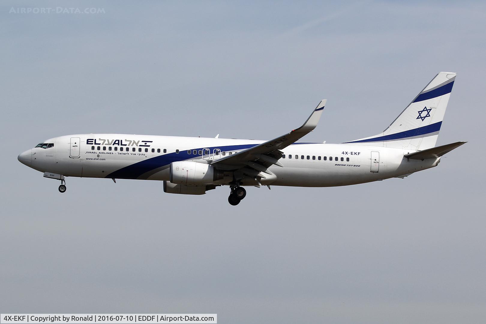 4X-EKF, 2008 Boeing 737-8HX C/N 29638, at fra