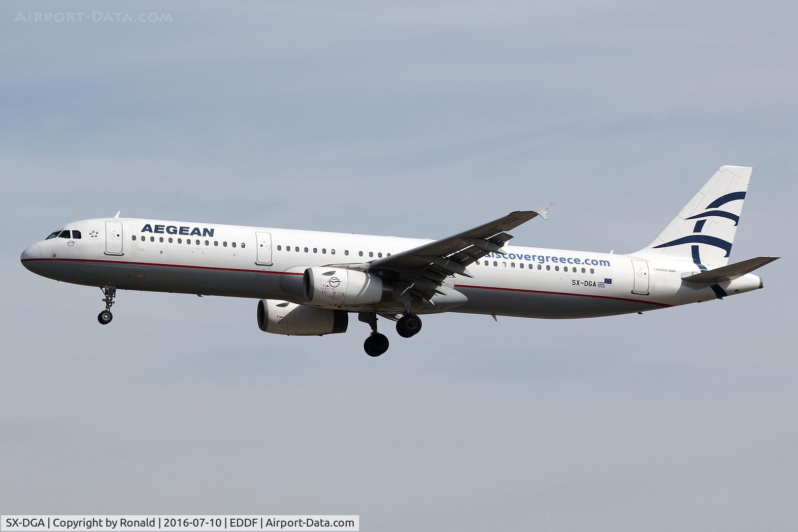 SX-DGA, 2009 Airbus A321-231 C/N 3878, at fra