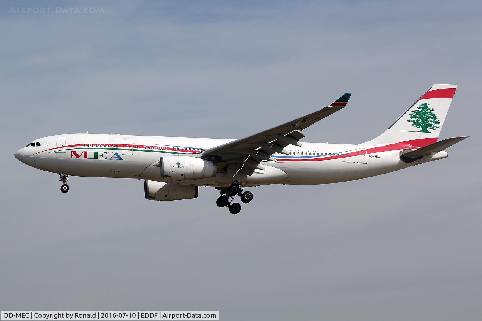 OD-MEC, 2009 Airbus A330-243 C/N 995, at fra