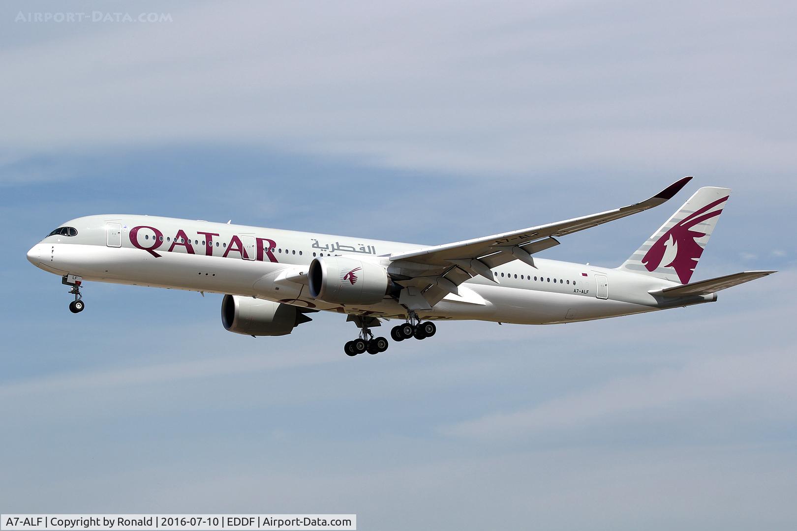 A7-ALF, 2015 Airbus A350-941 C/N 011, at fra