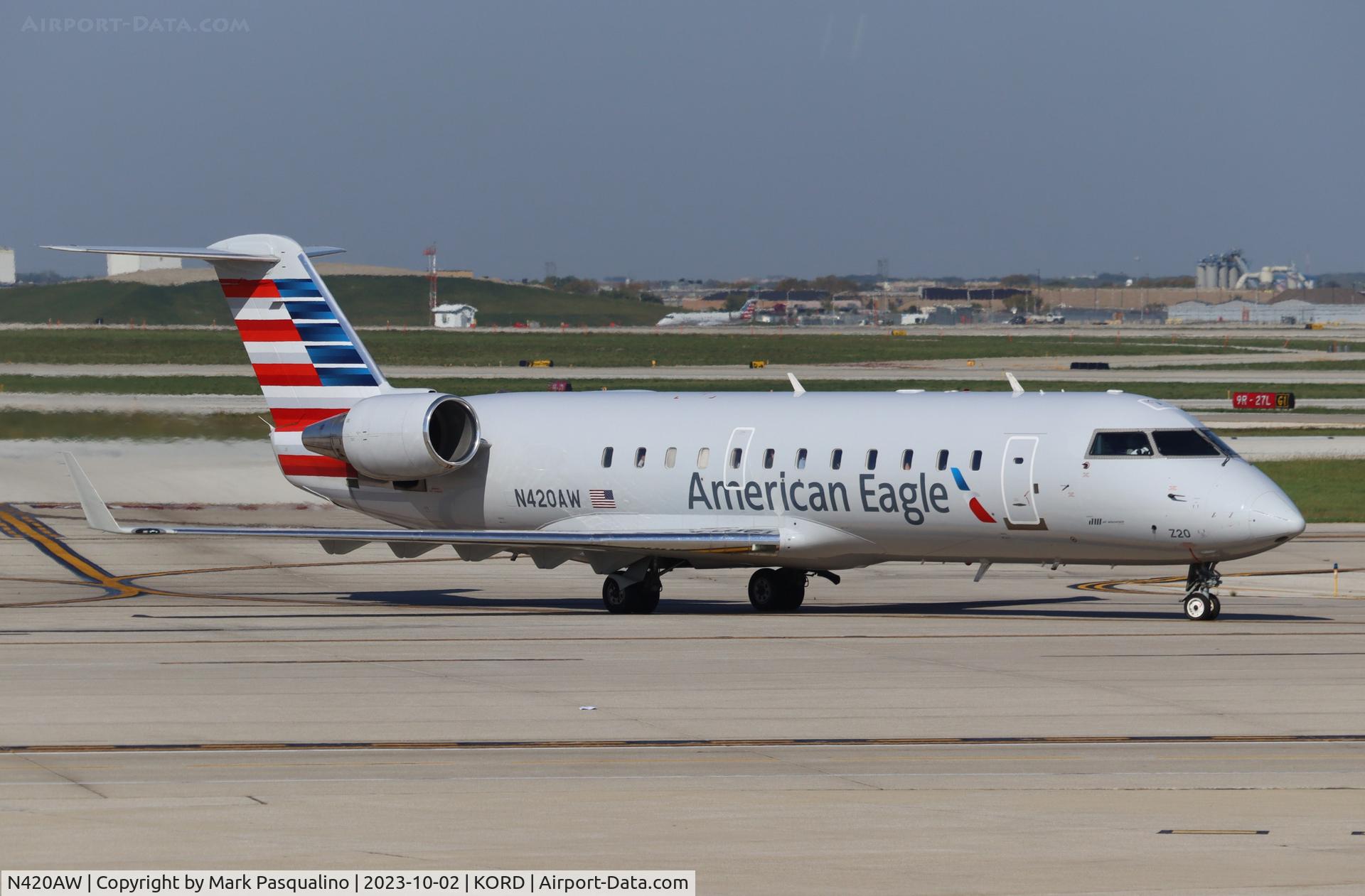 N420AW, 2002 Bombardier CRJ-200LR (CL-600-2B19) C/N 7640, CL-600-2B19