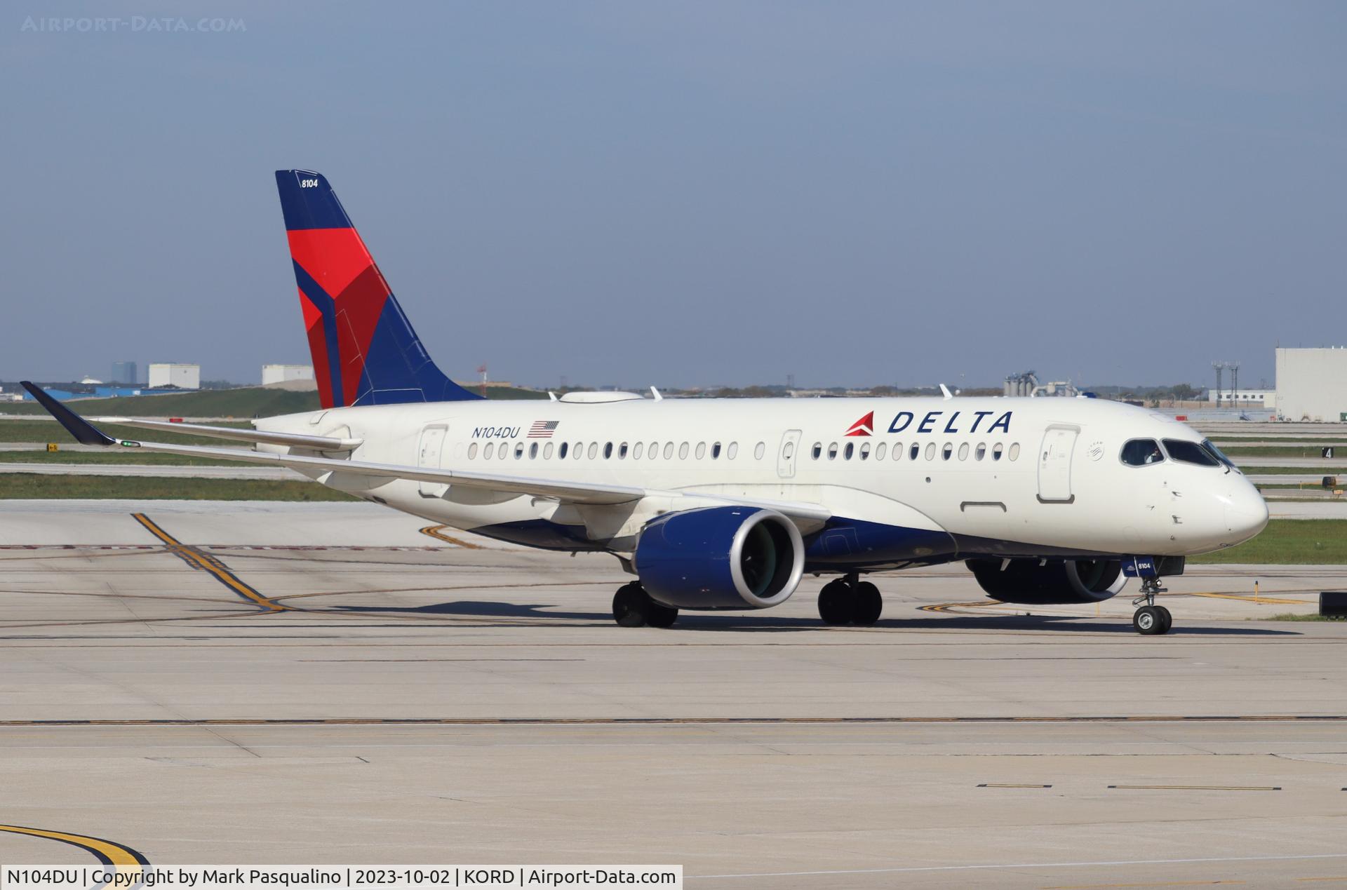 N104DU, 2018 Airbus A220-171 C/N 50023, Airbus A220-171