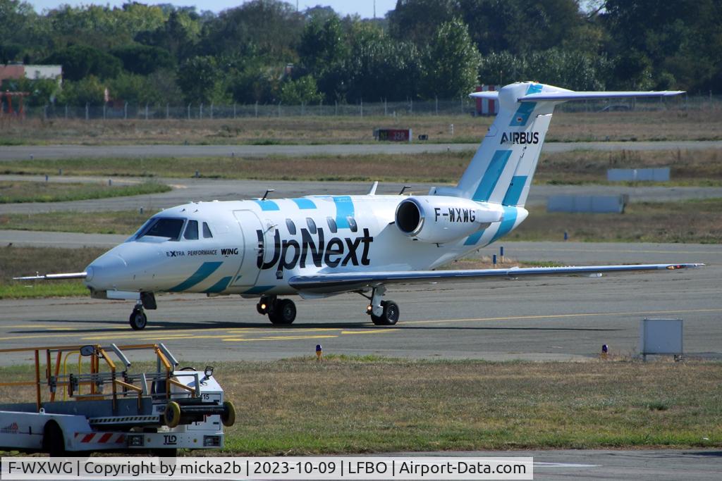 F-WXWG, 1999 Cessna 650 Citation VII C/N 650-7104, Taxiing, test for Airbus