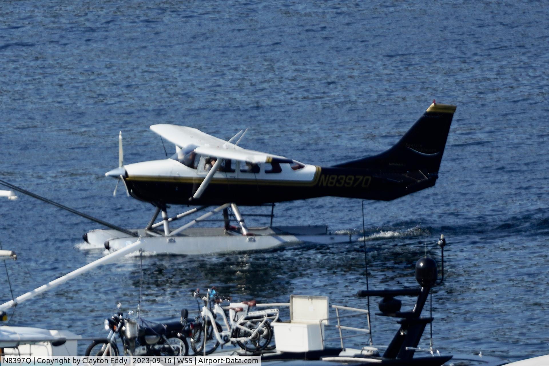 N8397Q, 1976 Cessna U206F Stationair C/N U20603258, Blurry pic. Kenmore Air Seaplane Harbor Seattle Washington 2023.