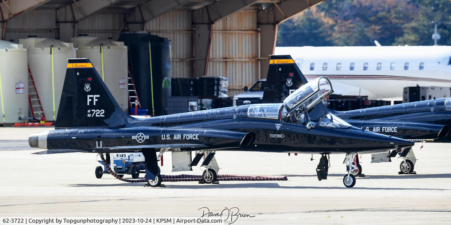 62-3722, 1963 Northrup T-38A C/N N5427, BUNYAP03 part of a 4 ship up from Langley AFB.
