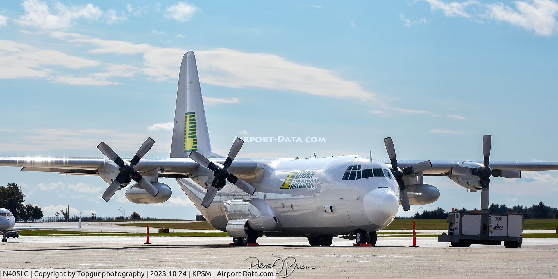 N405LC, 1985 Lockheed L-100-30 Hercules (L-382G) C/N 382-5025, Lynden Air Cargo Herc awaiting its cargo to arrive