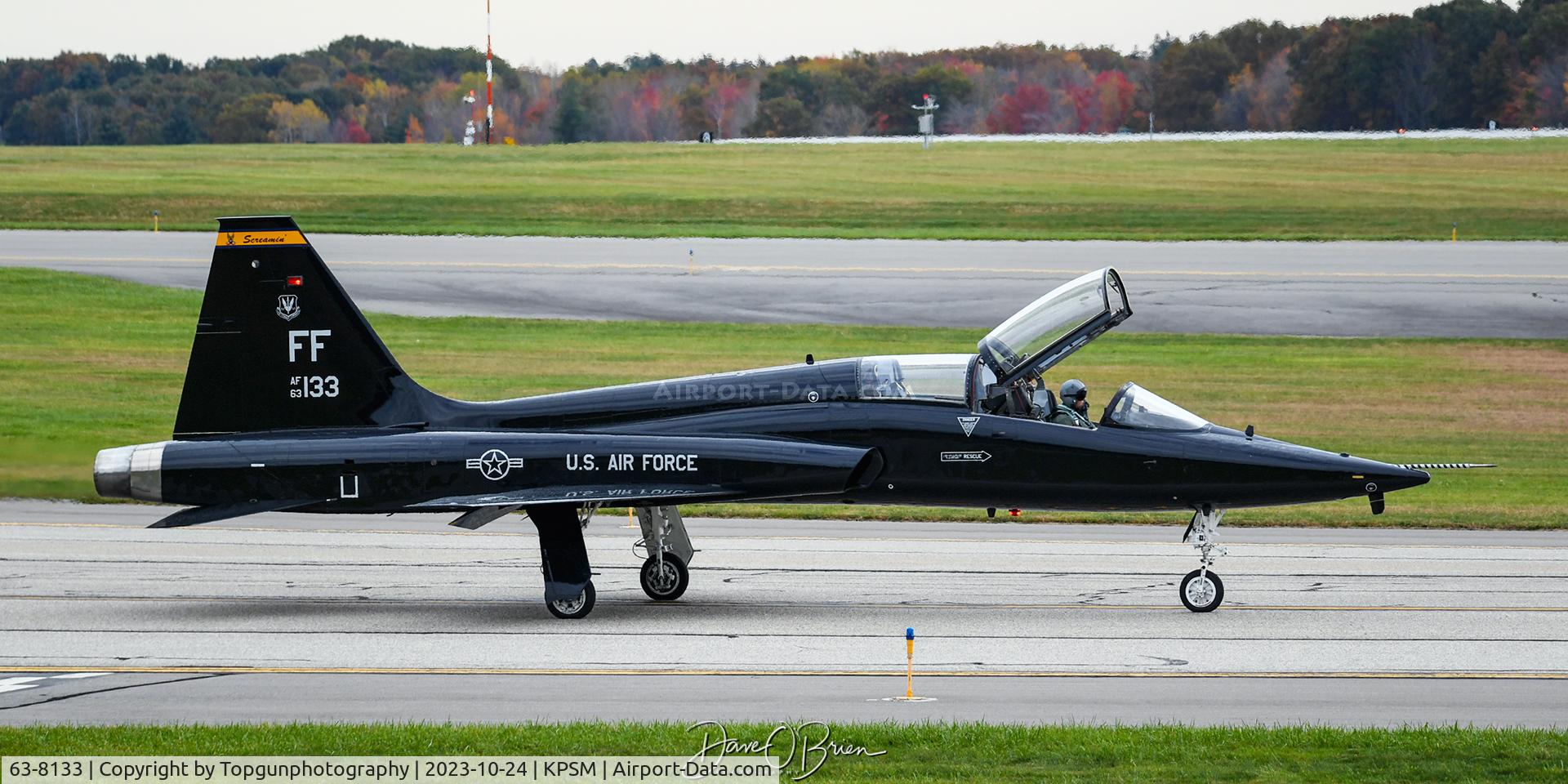 63-8133, 1963 Northrop T-38A Talon C/N N.5480, BUNYAP02 taxiing to RW16