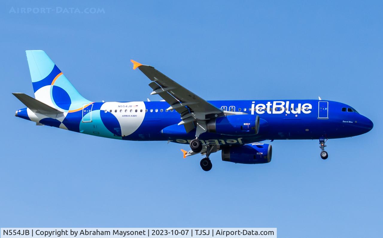 N554JB, 2002 Airbus A320-232 C/N 1898, New Livery Update