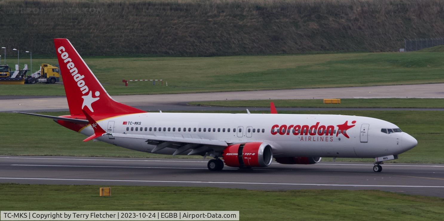 TC-MKS, 2018 Boeing 737-8 MAX C/N 64936, At Birmingham