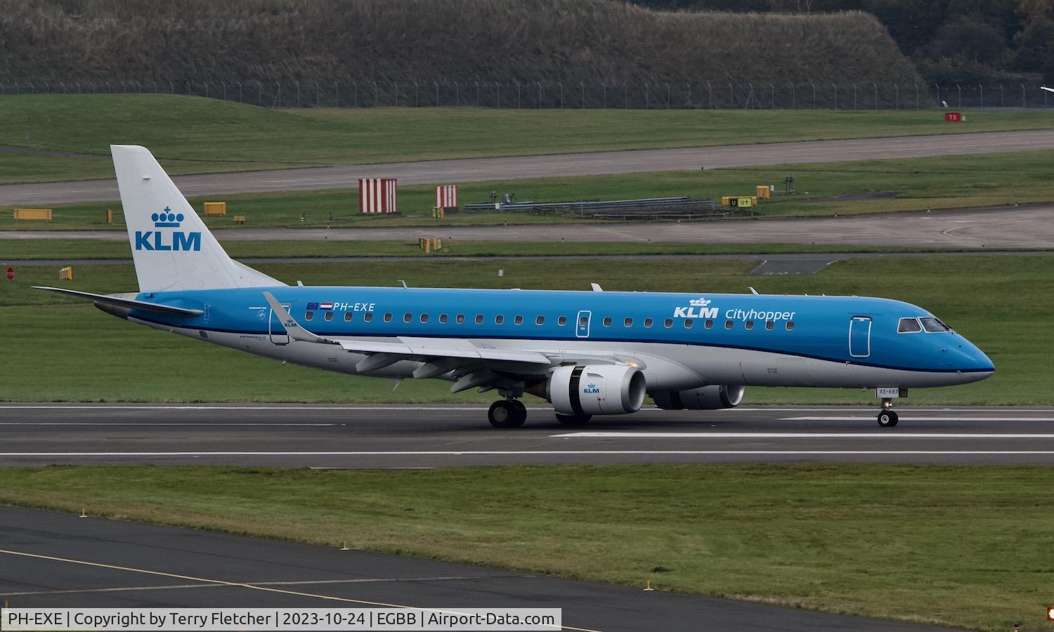 PH-EXE, 2015 Embraer 190STD (ERJ-190-100) C/N 19000687, At Birmingham