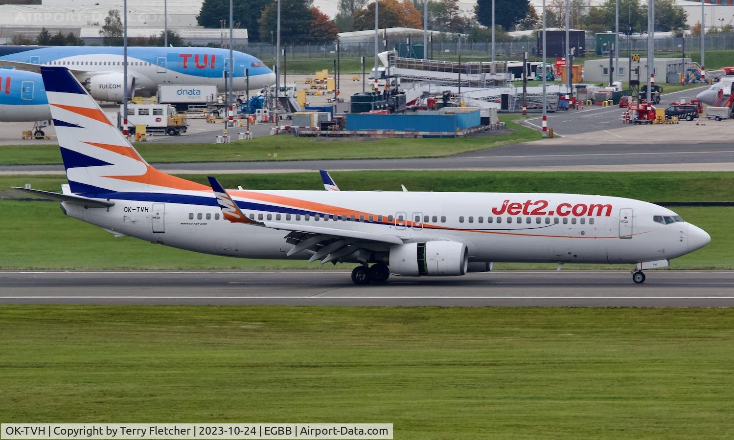 OK-TVH, 2008 Boeing 737-8Q8 C/N 35275, At Birmingham
