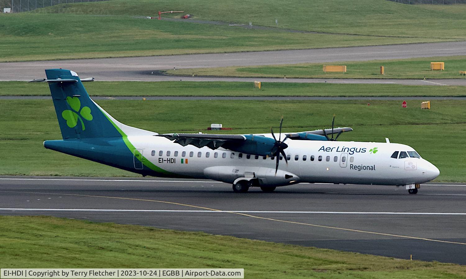 EI-HDI, 2013 ATR 72-600 (72-212A) C/N 1087, At Birmingham