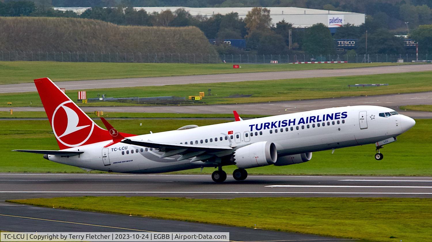 TC-LCU, 2021 Boeing 737-8 MAX C/N 60068, At Birmingham