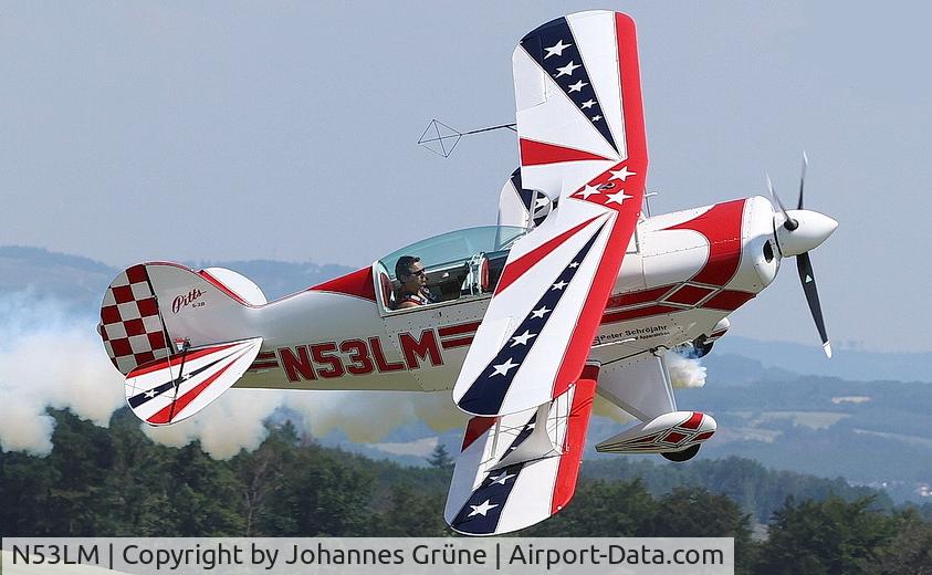 N53LM, 1983 Pitts S-2B Special C/N 5029, Jan Schröjahr und Carsten Hillebrand mit einer Pitts S2B auf den Flugtagen des Luftsport-Club Dümpel.