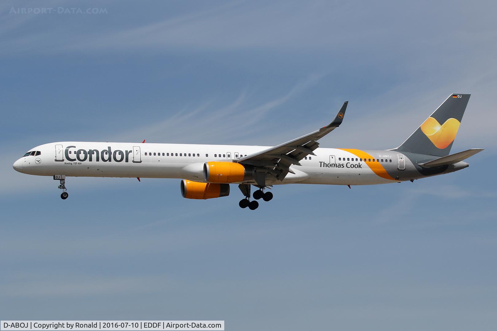 D-ABOJ, 2000 Boeing 757-330 C/N 29019, at fra