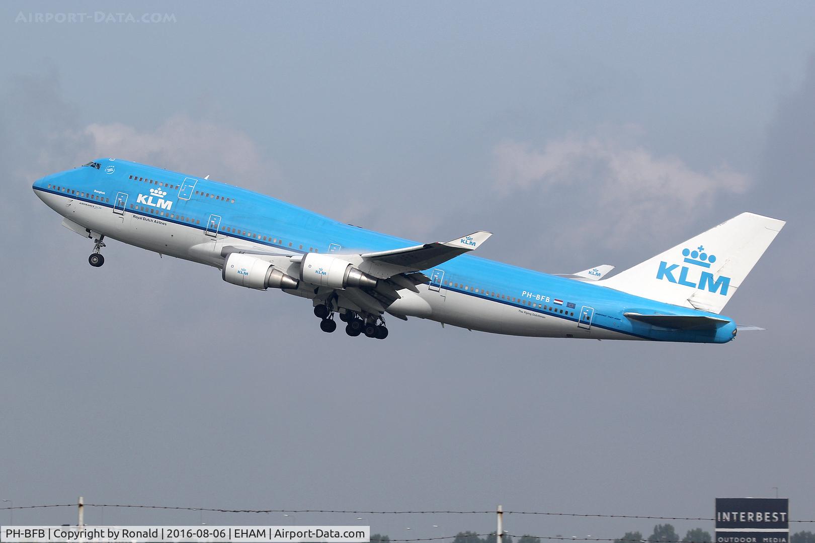 PH-BFB, 1989 Boeing 747-406 C/N 24000, at spl