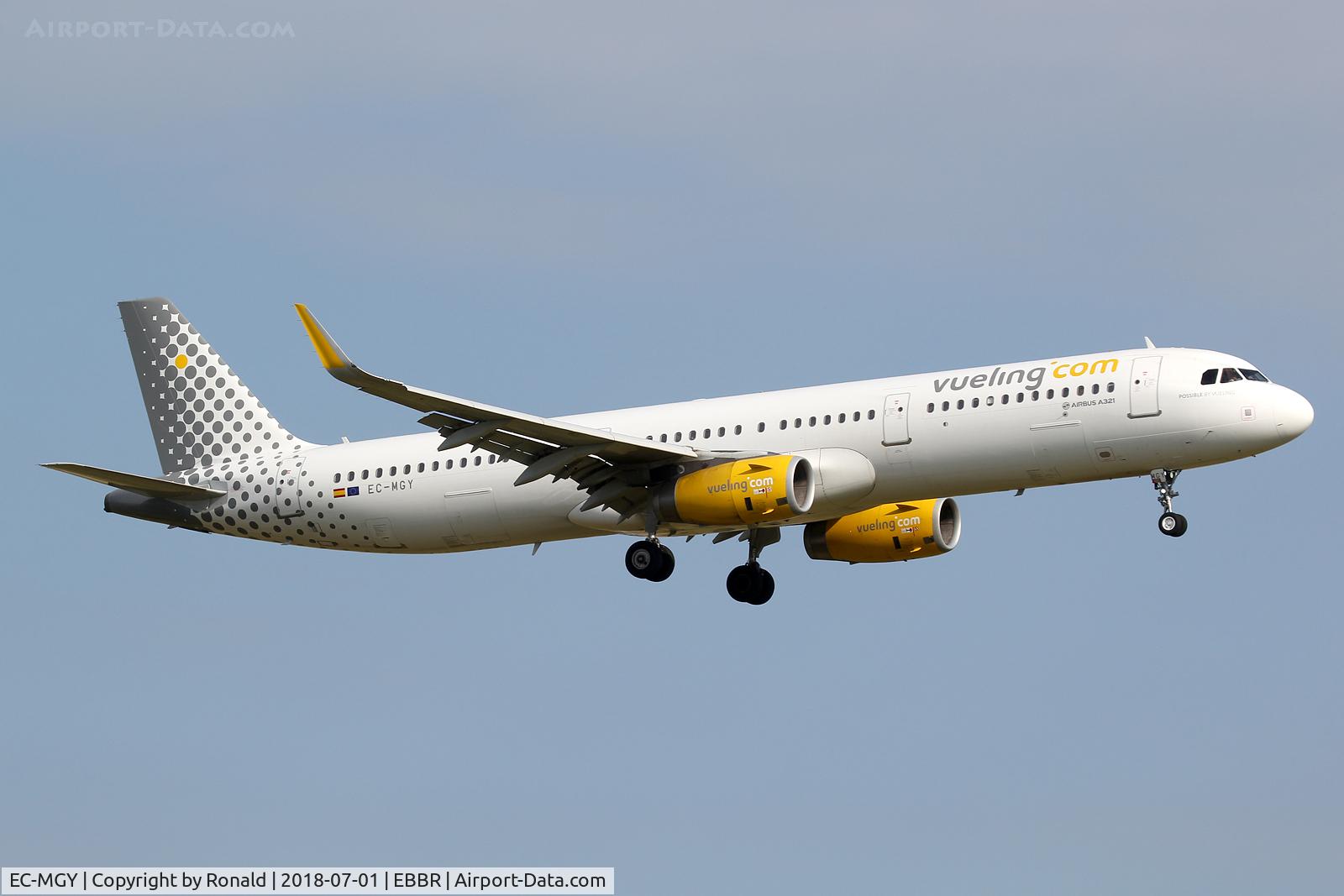 EC-MGY, 2015 Airbus A321-231 C/N 6638, at bru