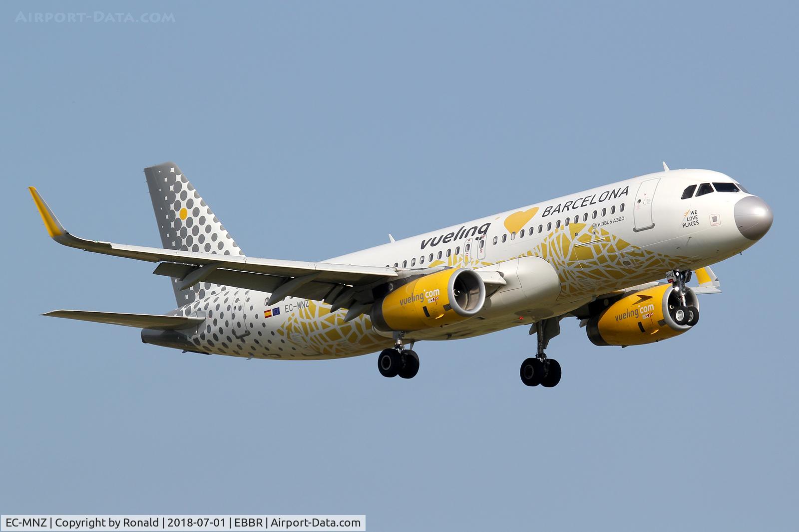 EC-MNZ, 2016 Airbus A320-232 C/N 7351, at bru