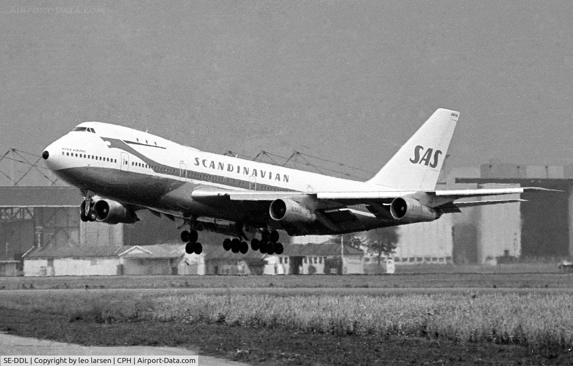 SE-DDL, 1971 Boeing 747-283B C/N 20120, Copenhagen 3.8.1972
