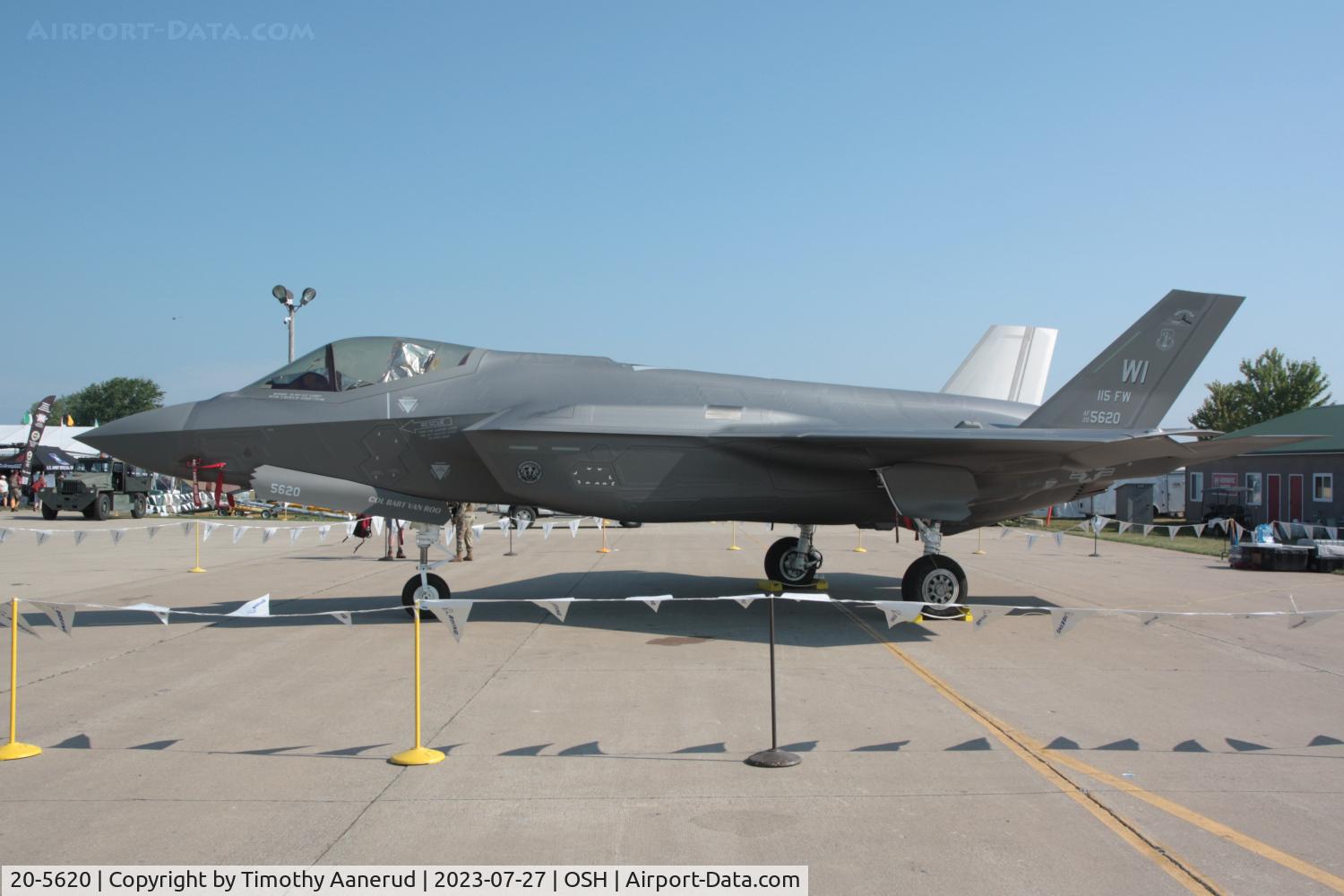 20-5620, Lockheed-Martin F-35A Lightning II C/N AF-380, Lockheed-Martin F-35A Lightning II, c/n: AF-380, s/n: 20-5620. AirVenture 2023