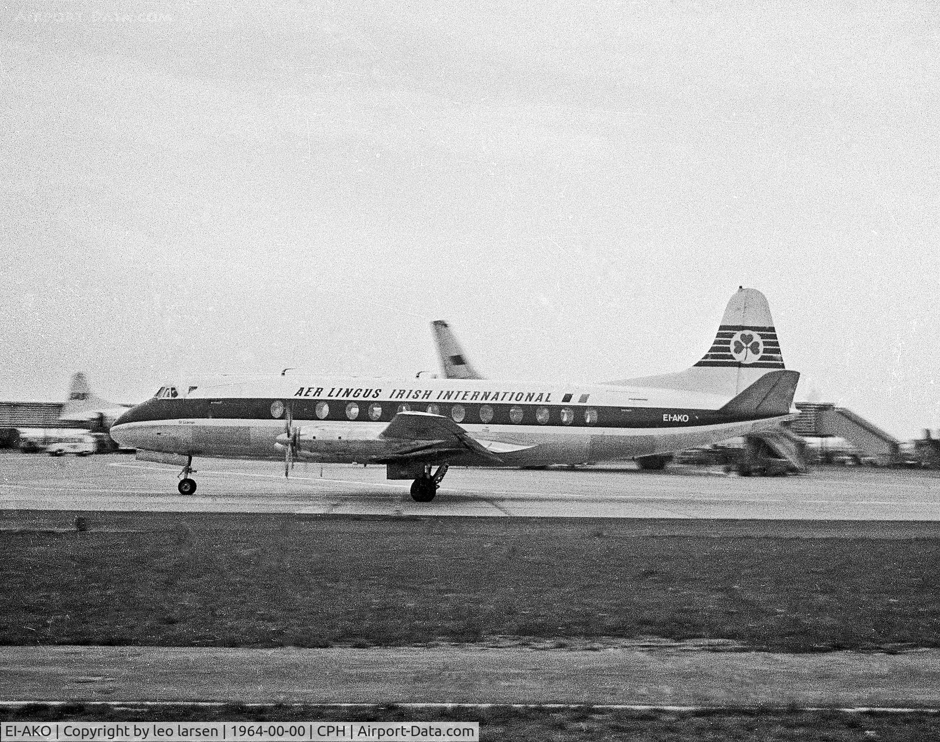 EI-AKO, 1958 Vickers Viscount 808 C/N 421, Copenhagen 1964