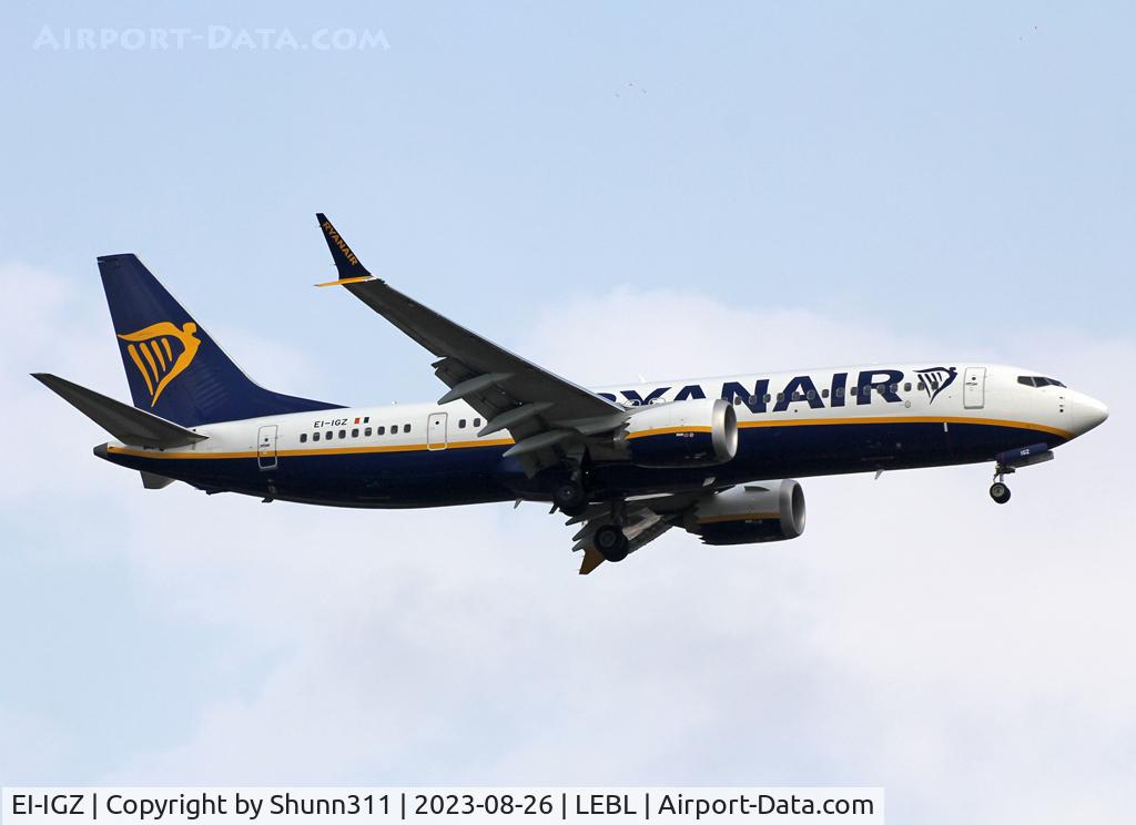 EI-IGZ, 2023 Boeing 737-8-200 MAX C/N 62354, Landing rwy 06L