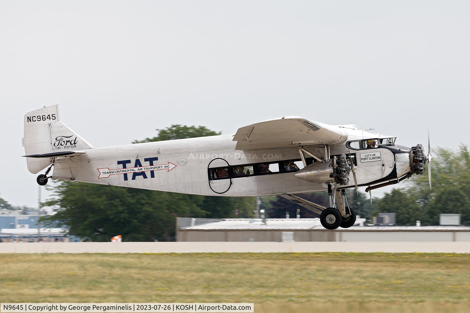 N9645, 1928 Ford 5-AT-B Tri-Motor C/N 8, Oshkosh 2023.