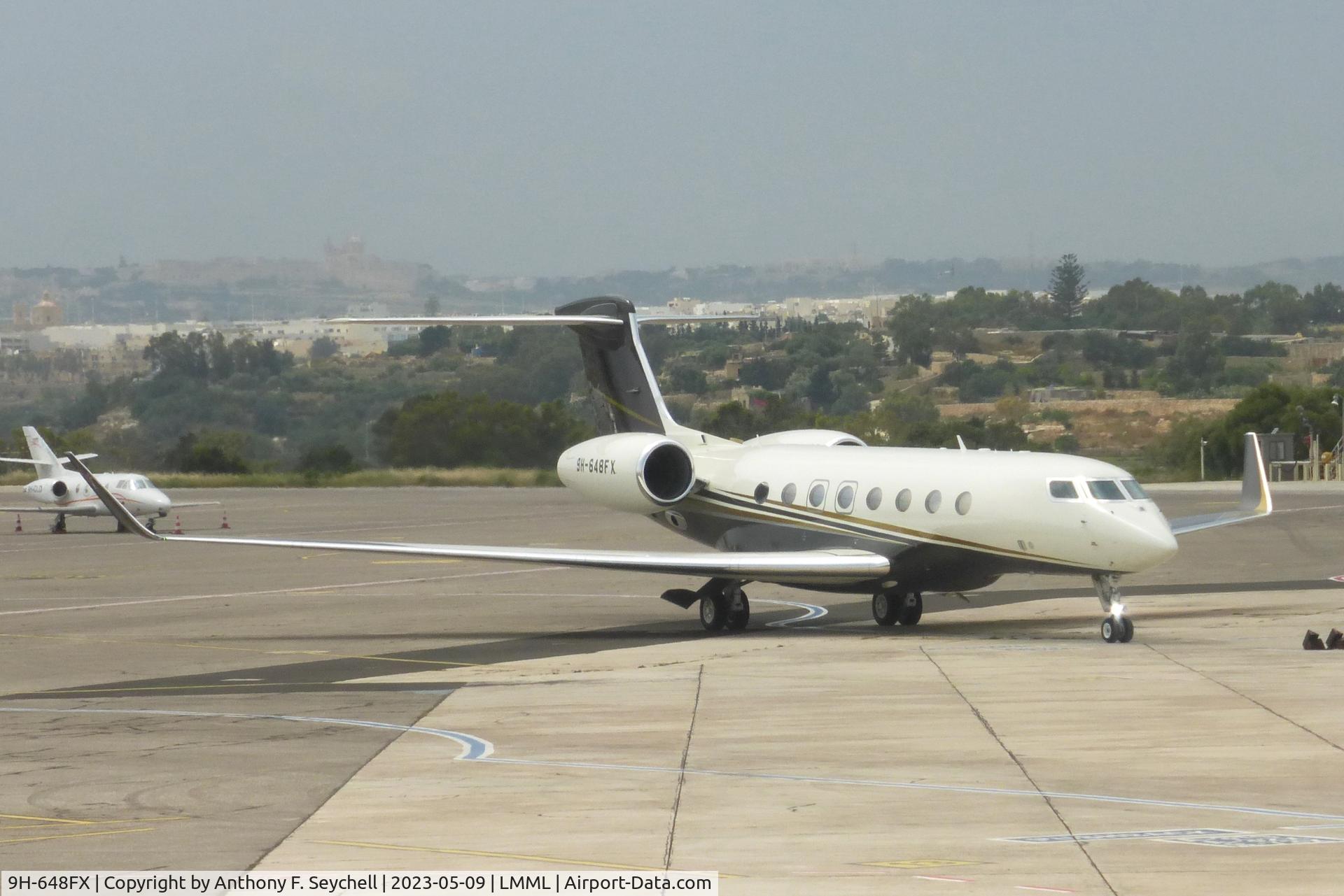 9H-648FX, 2015 Gulfstream Aerospace G650 (G-VI) C/N 6146, On Apron 2 Malta International Airport