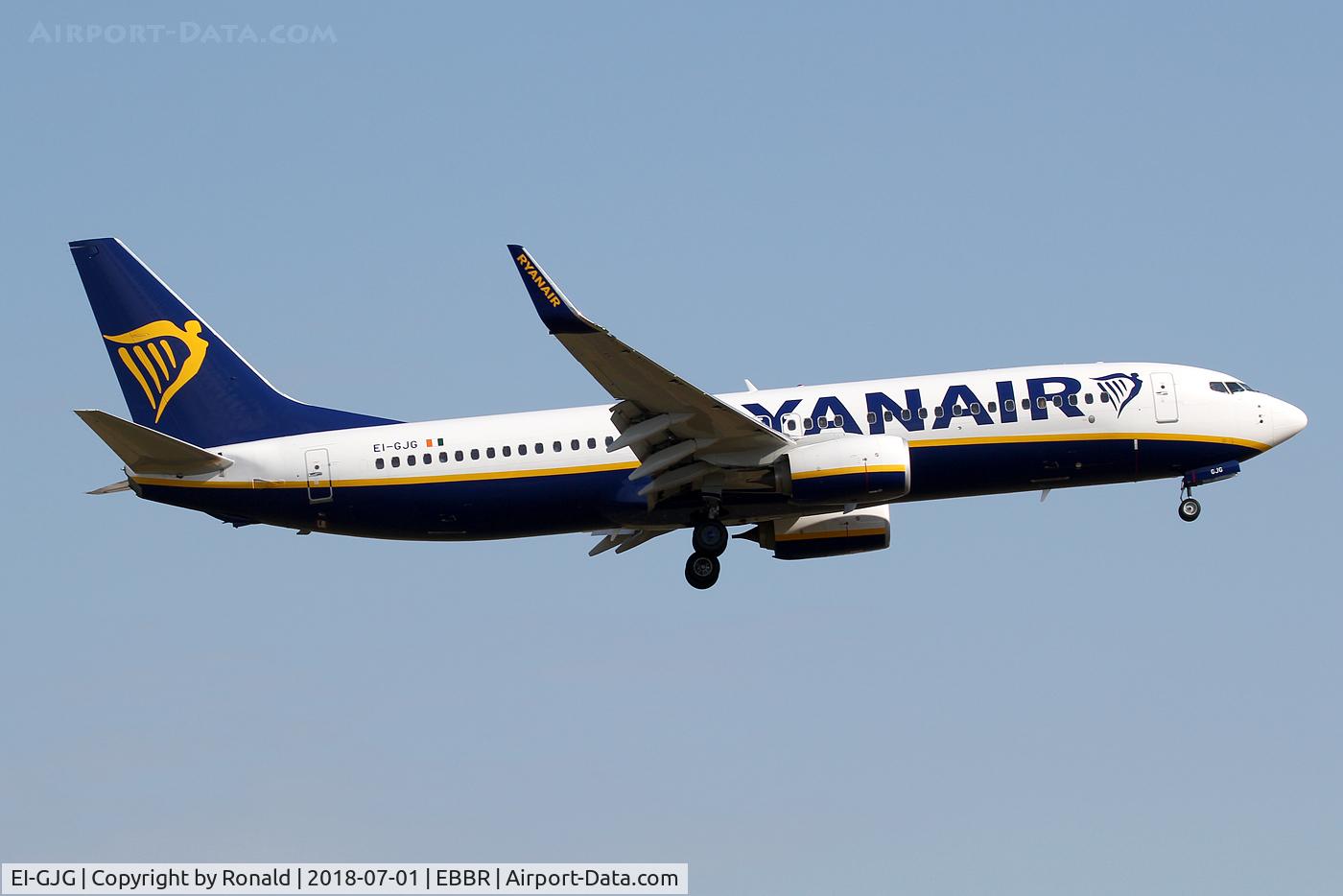 EI-GJG, 2018 Boeing 737-800 C/N 44829, at bru