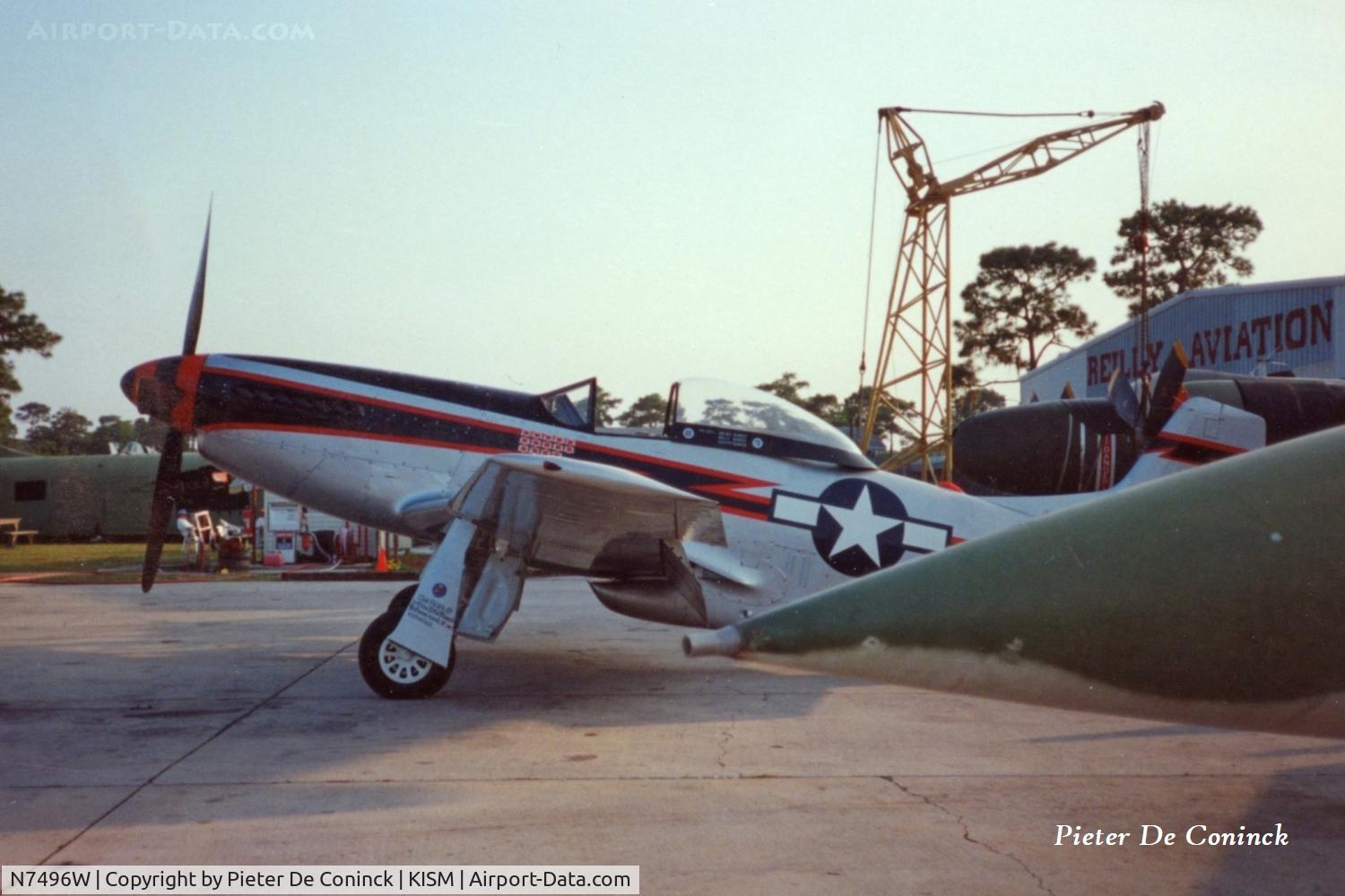 N7496W, 1957 North American/aero Classics P-51D C/N 44-74950, Tom Reilly Vintage Aviation at Kissimmee around 1993.