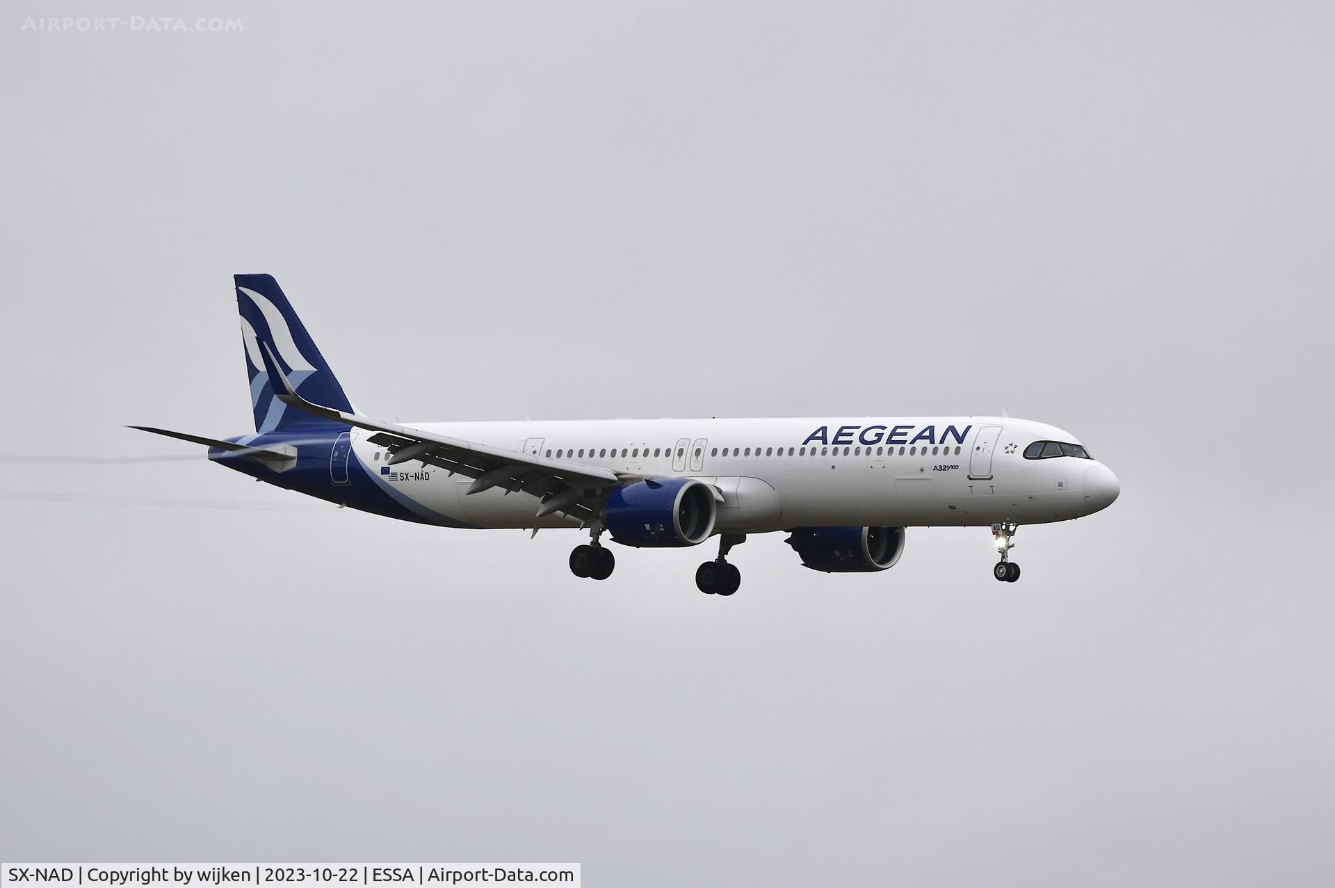 SX-NAD, 2021 Airbus A321-271NX C/N 10305, RWY 01L